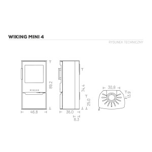 Piec wolnostojący Wiking Mini 4 – Automatic