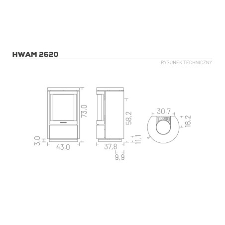 Piec wolnostojący Hwam 2620c – Autopilot