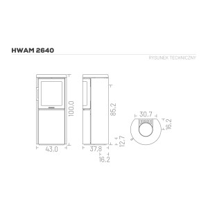 Piec wolnostojący Hwam 2640c – Autopilot
