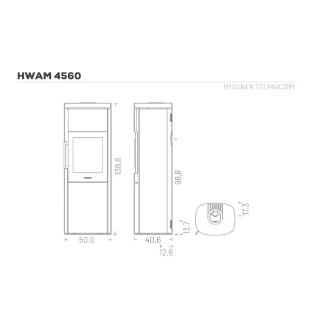 Piec wolnostojący Hwam 4560c – Autopilot