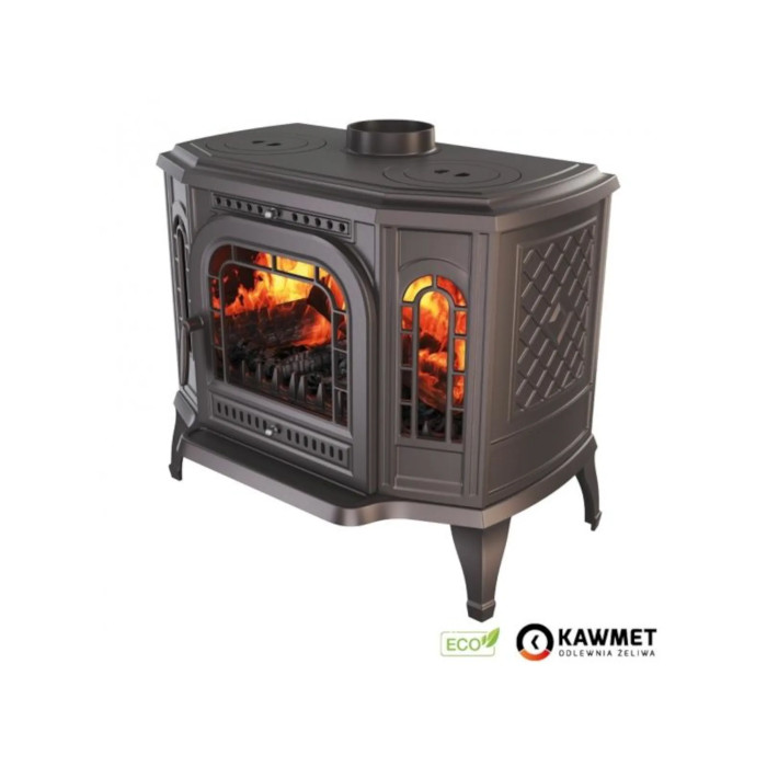 Piec wolnostojący KAWMET P7 10,5 kW CookTop LB / BP ECO