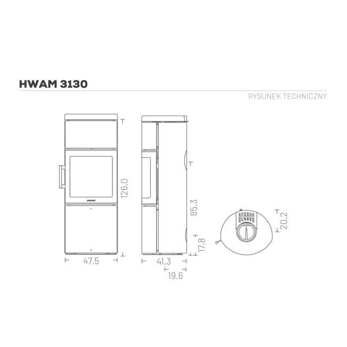 Piec wolnostojący Hwam 3130m – Autopilot