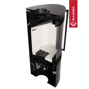 Piec stalowy KRATKI BJORN Ø 150 8 kW