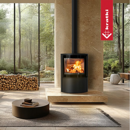Piec stalowy KRATKI BJORN Ø 150 8 kW