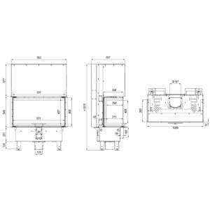 Kominek Defro Home Intra ME C G 13 kW