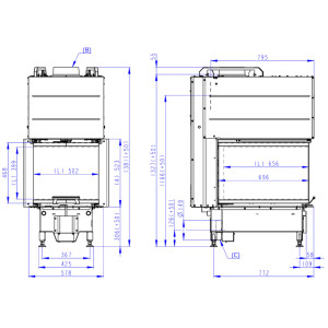 Kominek Romotop HEAT U 3G L 50.52.70.24