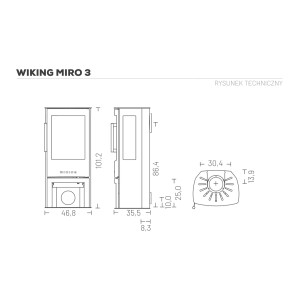 Piec wolnostojący Wiking Miro 3 – Automatic