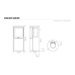 Piec wolnostojący Hwam 2630m – Autopilot