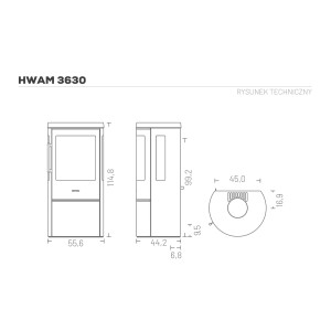 Piec wolnostojący Hwam 3630c – Autopilot