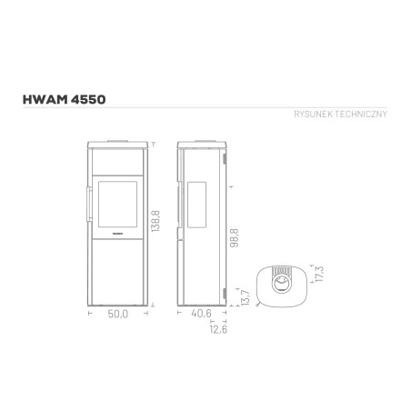 Piec wolnostojący Hwam 4550m – Autopilot