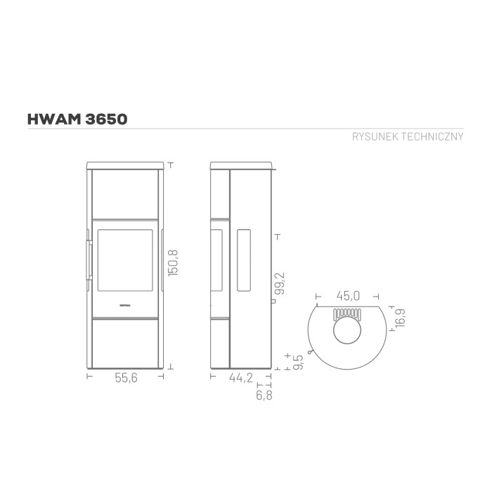 Piec wolnostojący Hwam 3650c – Autopilot