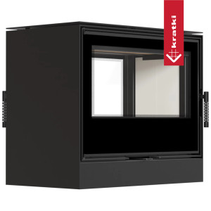 Piec stalowy tunelowy KRATKI KARI 80 12 kW Ø 180