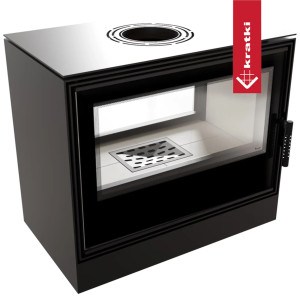 Piec stalowy tunelowy KRATKI KARI 80 12 kW Ø 180