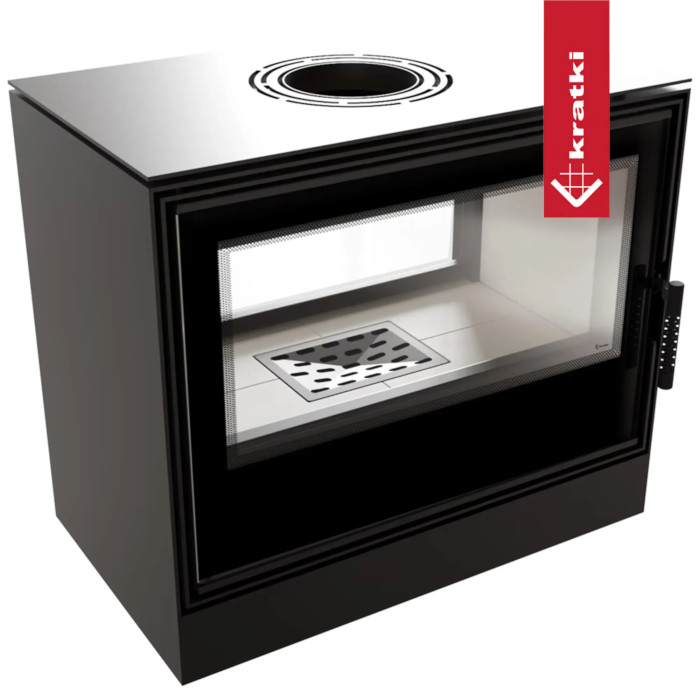 Piec stalowy tunelowy KRATKI KARI 80 12 kW Ø 180