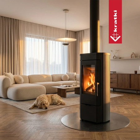 Piec żeliwny koza KRATKI K12 Ø 130 6 kW