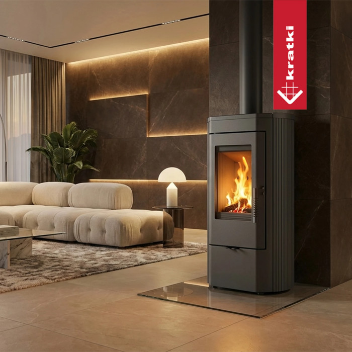 Piec żeliwny koza KRATKI K12 Ø 130 6 kW