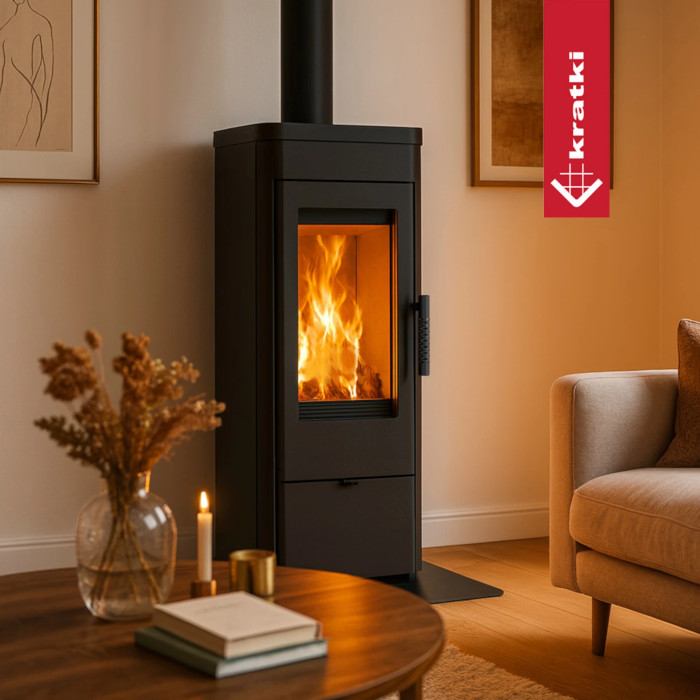 Piec żeliwny koza KRATKI K12 Ø 130 6 kW