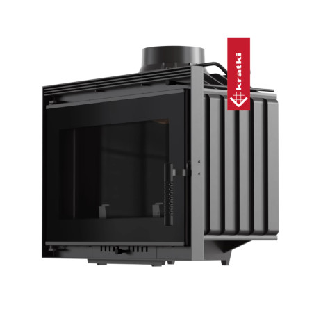 Wkład kominkowy żeliwny KRATKI NEL Ø 180 8 kW