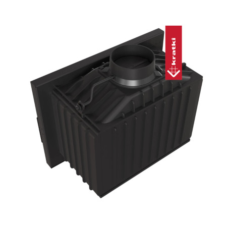 Wkład kominkowy żeliwny KRATKI NEL Ø 180 8 kW