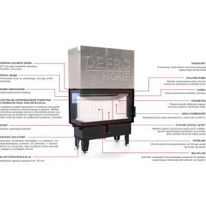 Kominek Defro Home Impuls SM BL G 8 kW