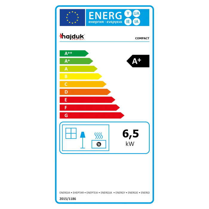 Piec wolnostojący Hajduk Compact 6,5kW