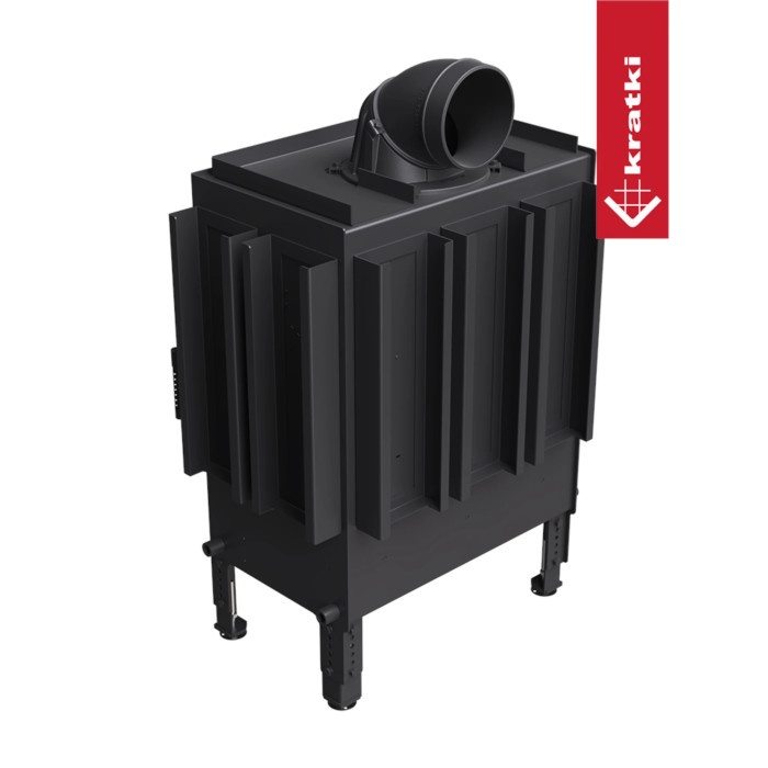 Kominek do akumulacji KRATKI NORRA Lewy 9,9 kW Ø 200