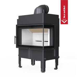 Kominek do akumulacji KRATKI NORRA Prawy 9,9 kW Ø 200
