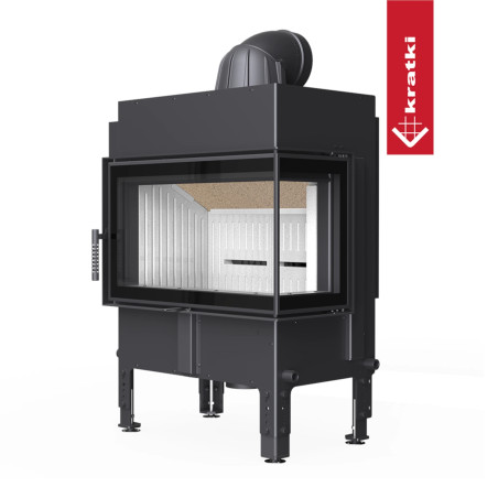 Kominek do akumulacji KRATKI NORRA Prawy 9,9 kW Ø 200