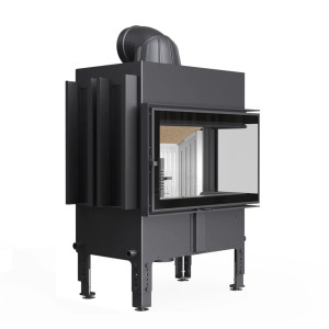 Kominek do akumulacji KRATKI NORRA Prawy 9,9 kW Ø 200