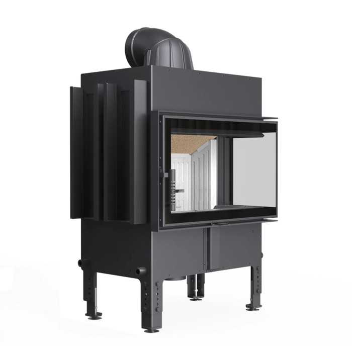 Kominek do akumulacji KRATKI NORRA Prawy 9,9 kW Ø 200