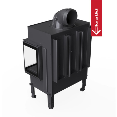 Kominek do akumulacji KRATKI NORRA Prawy 9,9 kW Ø 200