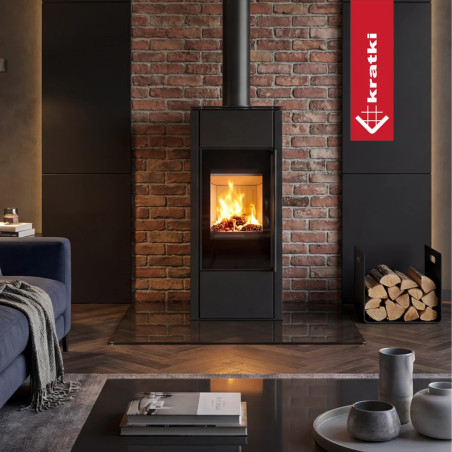Piec wolnostojący z płaszczem wodnym KRATKI HATI Aqua 10 kW