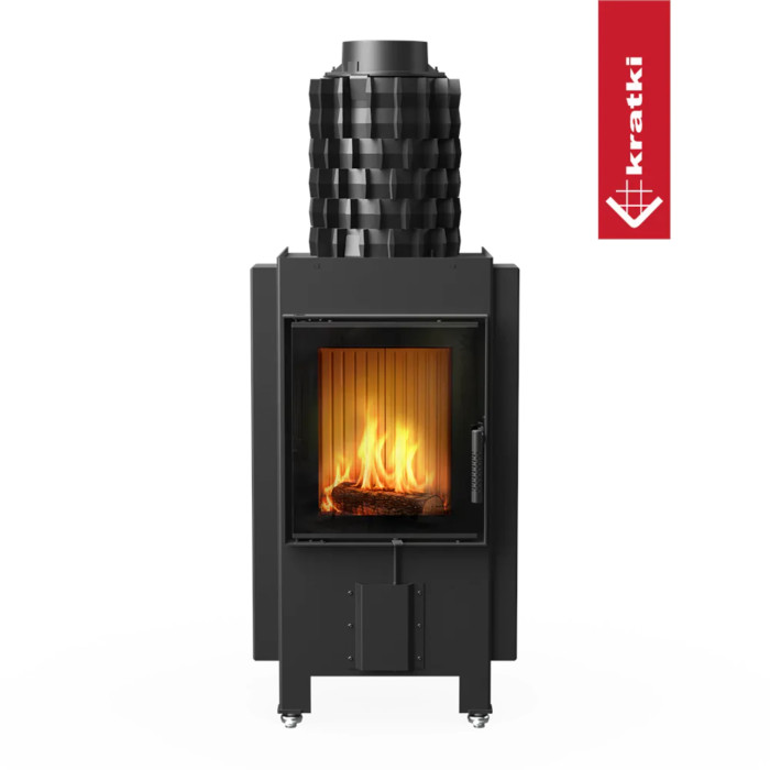 Kominek KRATKI MAGMA 13 kW Ø 200 z akumulacją żeliwną