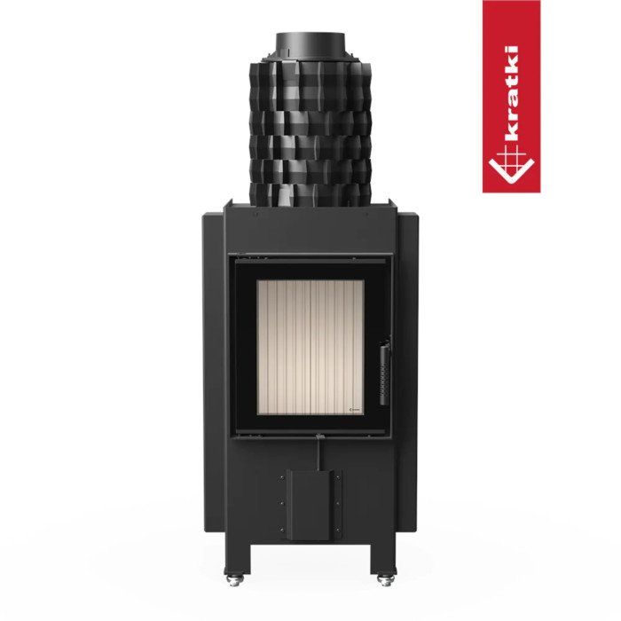 Kominek KRATKI MAGMA 13 kW Ø 200 z akumulacją żeliwną