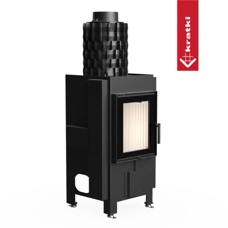 Kominek KRATKI MAGMA 13 kW Ø 200 z akumulacją żeliwną