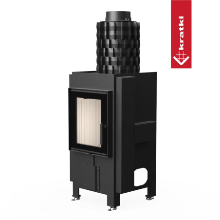 Kominek KRATKI MAGMA 13 kW Ø 200 z akumulacją żeliwną