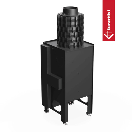 Kominek KRATKI MAGMA 13 kW Ø 200 z akumulacją żeliwną