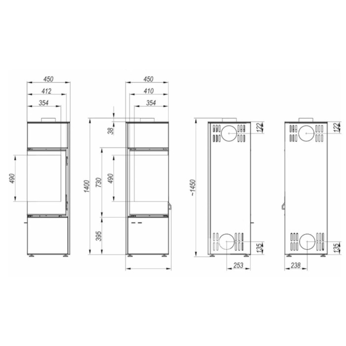 Defro Home Quadroom Long 9 kW